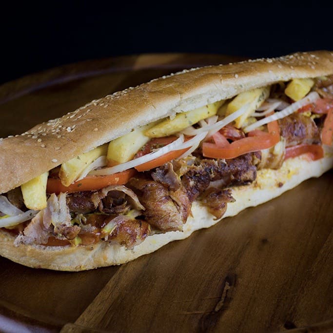 Sandwich γύρος κοτόπουλο